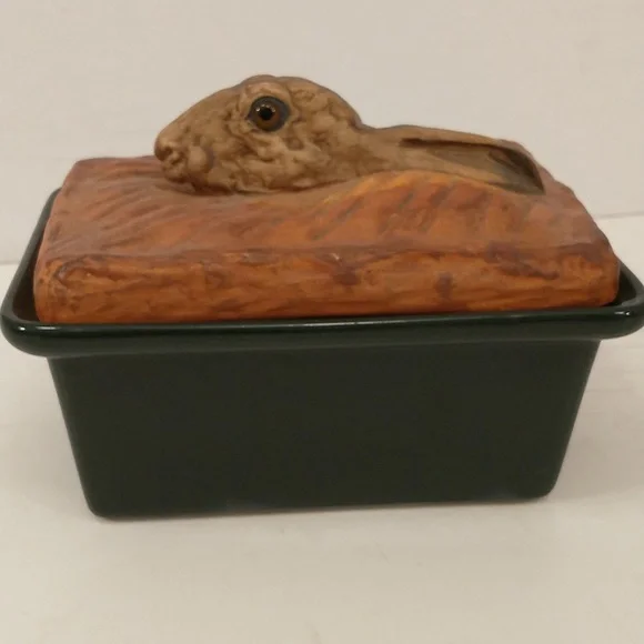 Vintage French Pillivuyt Porcelain Rabbit Hare Bunny Dish Trompe L'oeil Realism - Picture 15 of 16